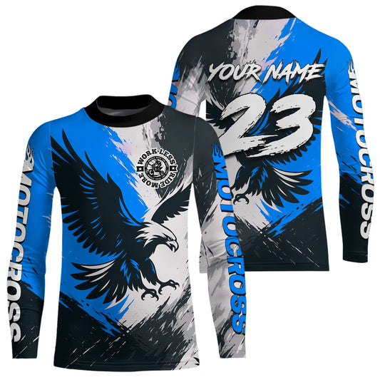 Blue Eagle Custom Motocross Racing Jersey Kid Women Men Dirt Bike Shirts Riding Shirt XM421