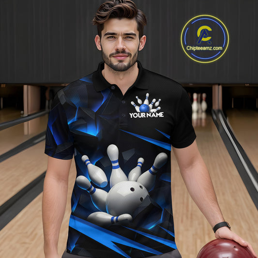 Personalized Bowling Abstract Design Shirt for Womens Custom Bowling Team Jersey Shirt YYD0022