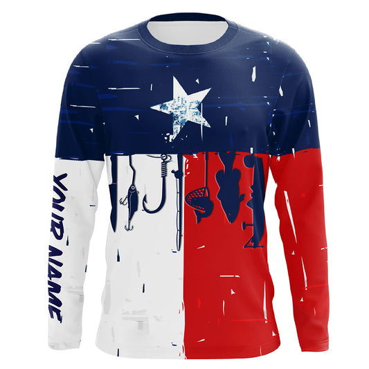Texas flag UV protection fishing shirt fishing jersey for fisherman A66
