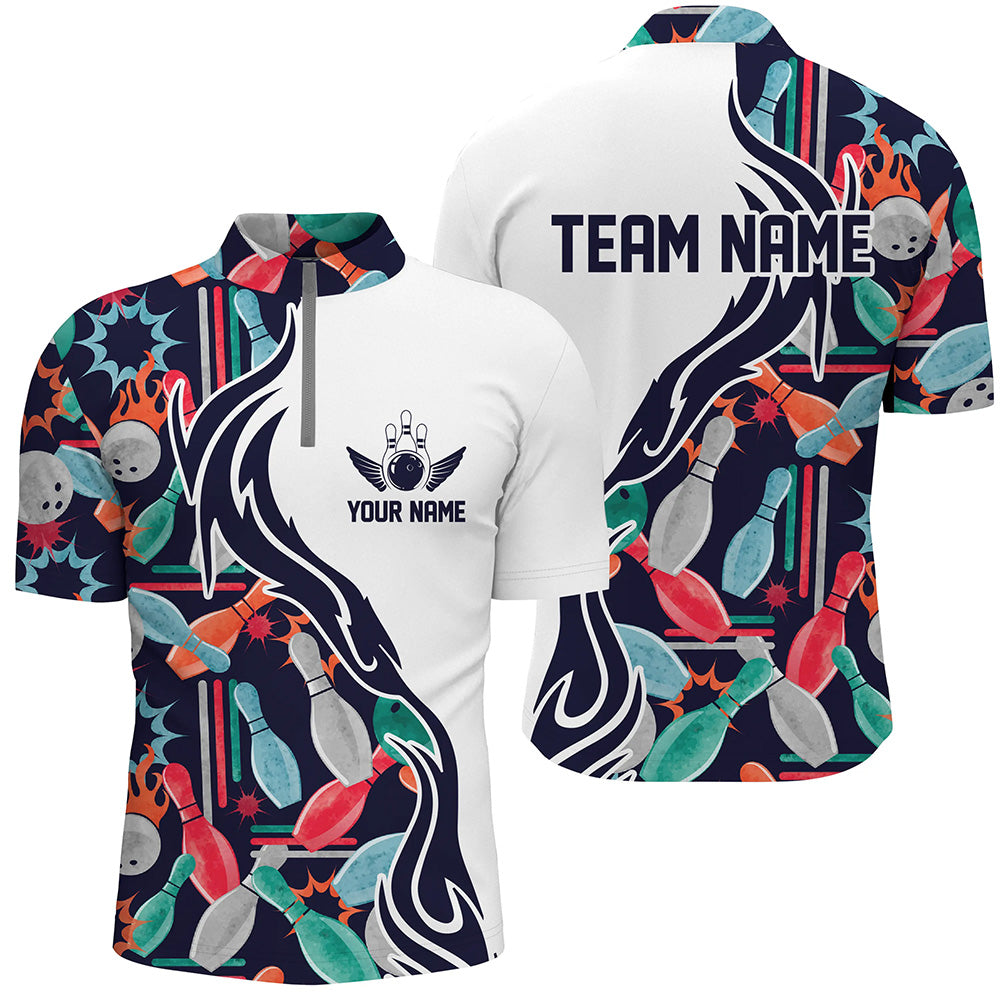 Custom Bowling Shirts For Men And Women, Personalized Bowling Team Jerseys IPHW4596