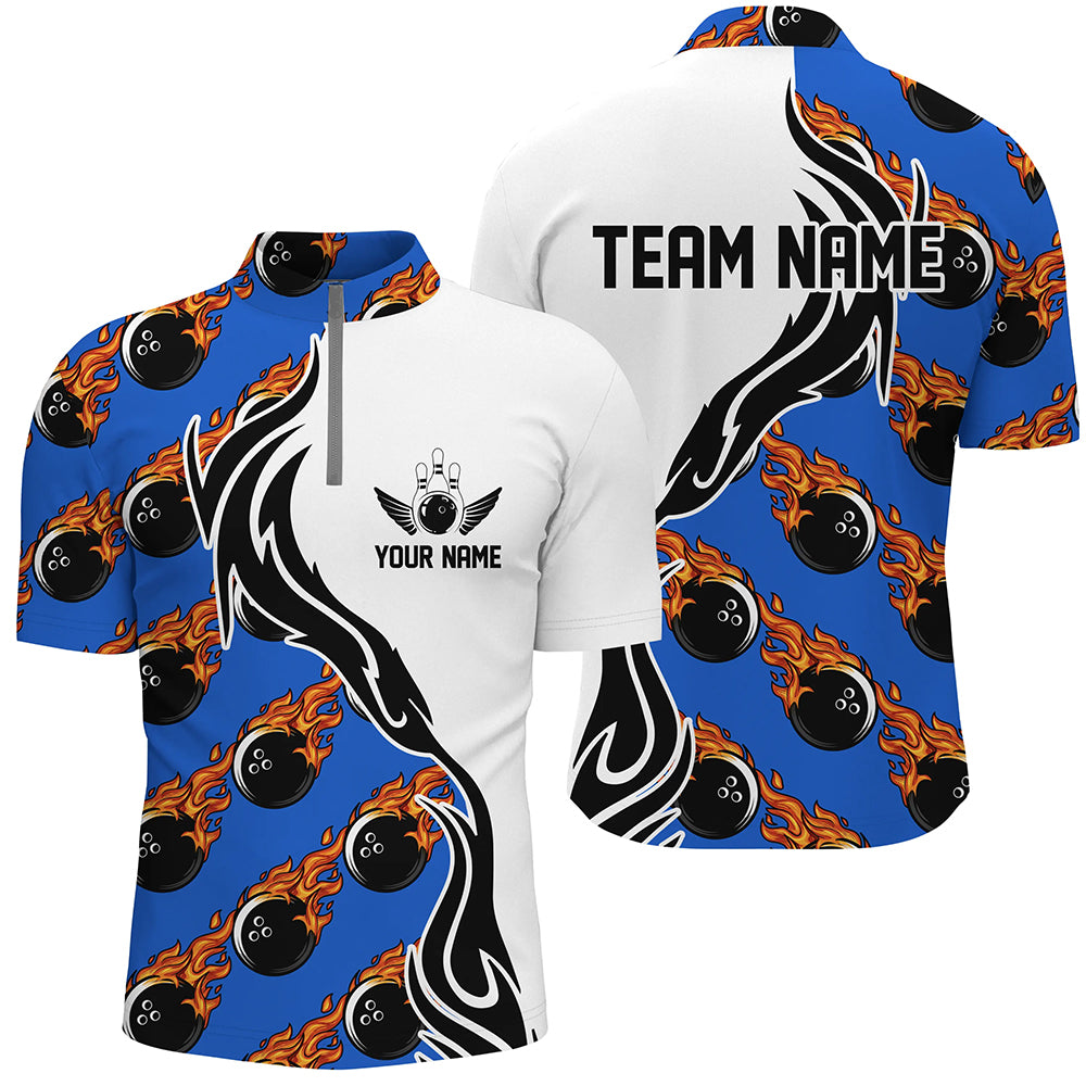 Custom Bowling Shirts For Men And Women, Personalized Bowling Team Jerseys Bowling Pattern IPHW4962