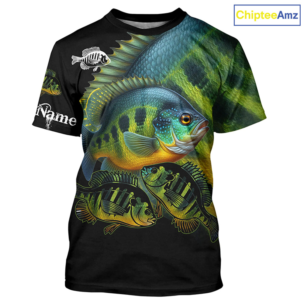 Bluegill Fishing Customize UV protection long sleeves fishing shirts, Personalized Fishing Gift NQS2090