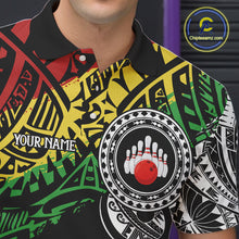 Load image into Gallery viewer, Personalized Tribal pattern Mens Bowling Shirts Custom Bowling outfit  for men Team bowling jersey NQS9813
