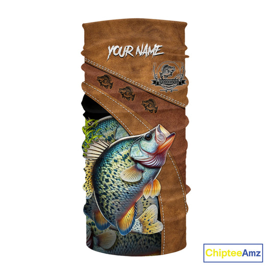 Crappie fishing UV protection custom name fishing shirts, performance shirts for men, women, kid NQS10264