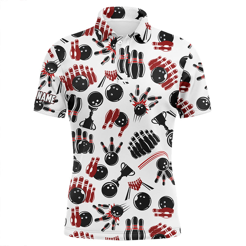 Custom bowling shirt for bowling – personalized team jersey front view