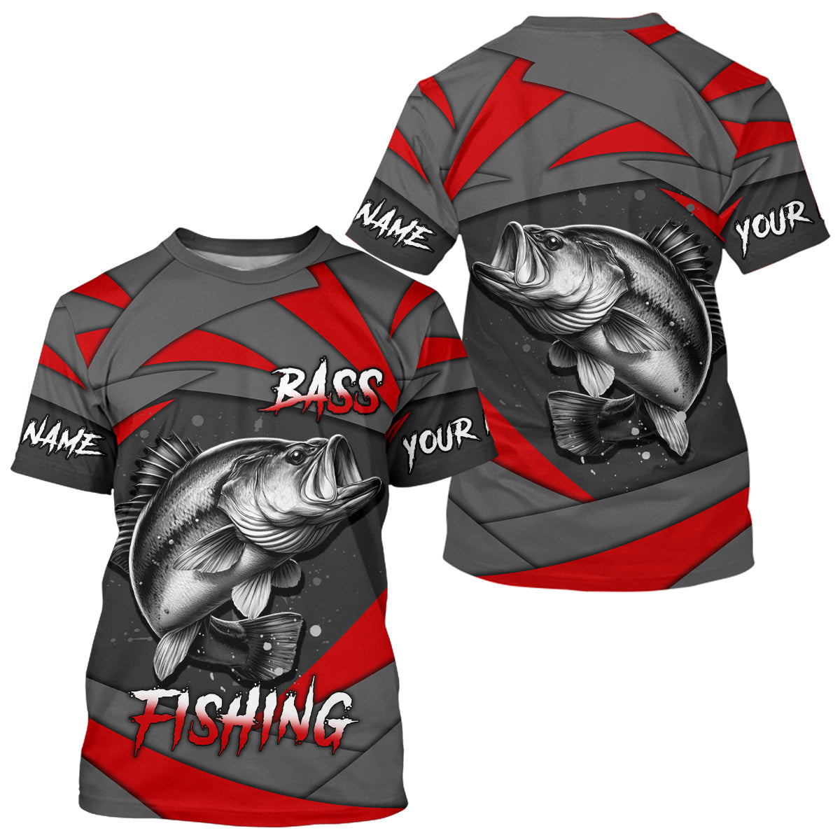 Largemouth Bass Fishing Jerseys Custom name Bass Fishing Shirts for Team, personalized fishing gifts NQS7840