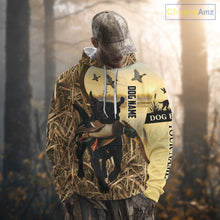 Load image into Gallery viewer, Personalized Duck Hunting Shirt – Custom Dog's Photo and Name for Hunters NHT258