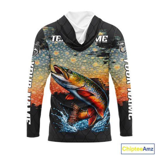 Brook Trout Fishing Shirt Long Sleeve Custom Fishing Jerseys, Trout Fishing Shirts NHT417