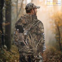 Load image into Gallery viewer, Whitetail Deer Hunting Brown Camo Custom Name Full Printing Shirts, Personalized Gifts for Hunters NBT124