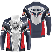 Load image into Gallery viewer, American Eagle Golf Polo Shirt Customized Us Flag Golf Shirts For Men, Patriotic Golf Gifts LDT0220