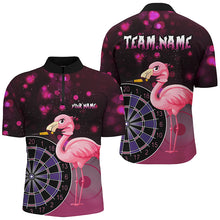 Load image into Gallery viewer, Personalized Pink Darts Flamingo Custom Darts Shirts For Men, Funny Darts Apparel, Best Darts Gift TDM2209