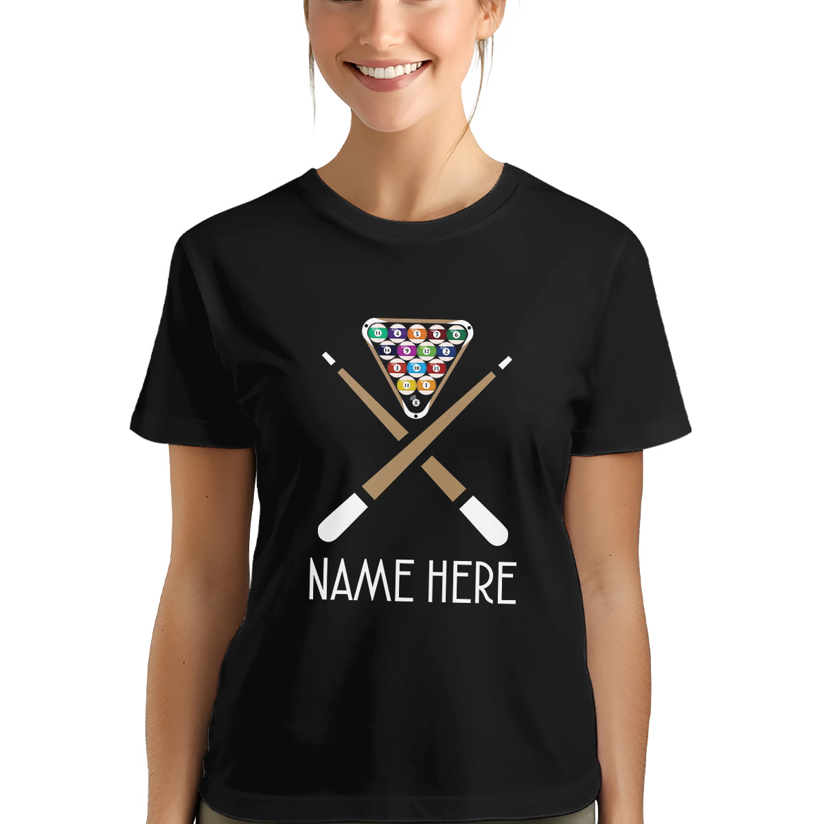 Custom Name Funny Billiard T-Shirts, Gifts For Pool Player, Billiard Lover Shirts TDM3935