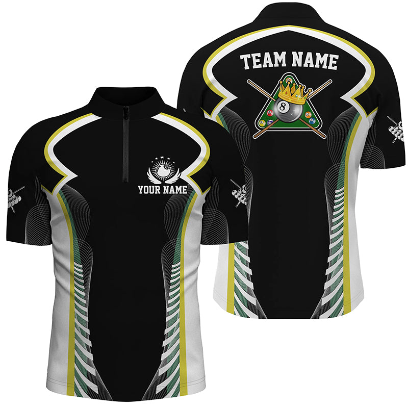Personalized Billiard 8 Ball Pool Men Polo Shirts Best Custom Billiard Apparel Clothing TDM0685