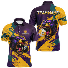 Load image into Gallery viewer, Funny Bear 8 Ball & 9 Ball Pool Custom Men Billiard Shirts, Grunge Colorful Billiard Team Shirts TDM2437