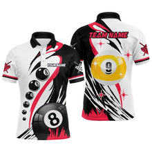 Load image into Gallery viewer, Personalized Billiard 8 Ball & 9 Ball Pool Shirts For Men Custom Billiard Team Jerseys | Red TDM3431