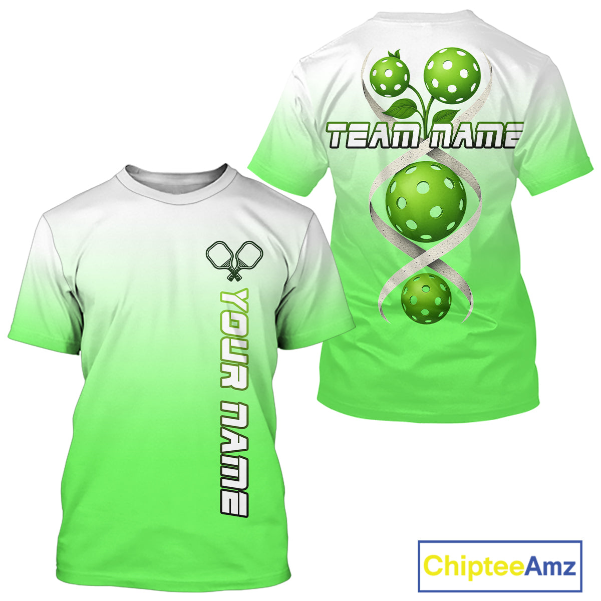Green Pickleball It's In My DNA Custom Pickleball T-Shirt For Men, Pickleball Team NYN0953