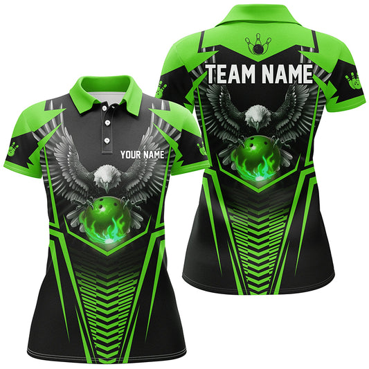 Custom Eagle Bowling Shirts Polo Bowling Team League for Women QZT434