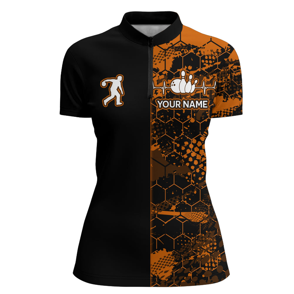 Bowling Polo Shirt Bowling Jersey for Women Bowling Team League QZT287