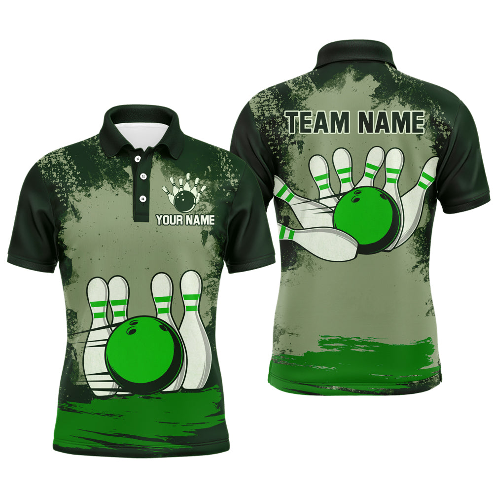 Personalized Bowling Team Shirts Multicolor Men's Bowling Shirt Polo Bowling Gifts QZT490
