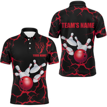 Load image into Gallery viewer, Personalized 3D Men's Bowling Team Jersey Bowling Shirt American Bowling Polo Shirt QZT33