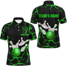Load image into Gallery viewer, Personalized 3D Men's Bowling Team Jersey Bowling Shirt American Bowling Polo Shirt QZT33