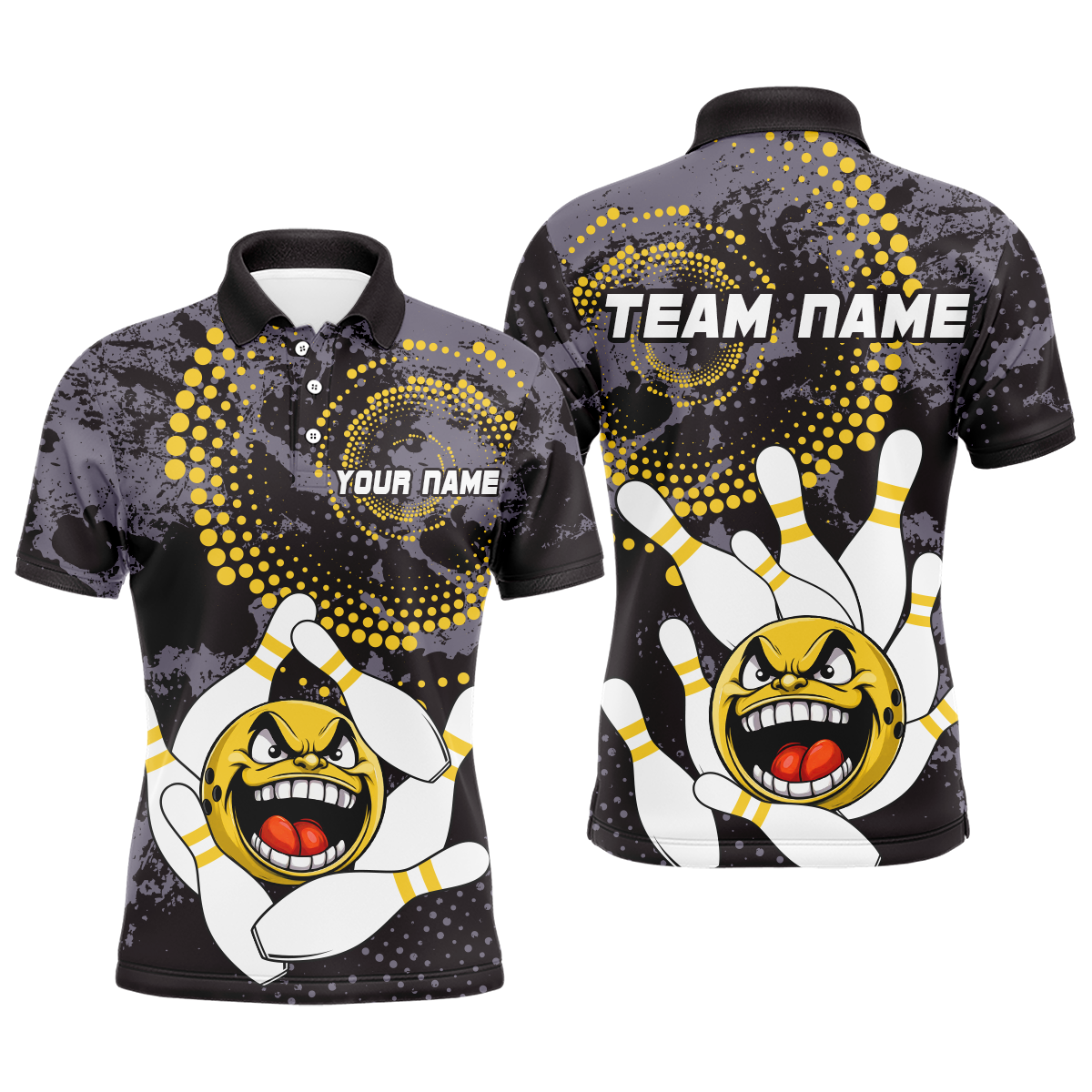 Personalized Bowling Shirts for Men Polo Camo Bowling Jersey Bowling Team League QZT446