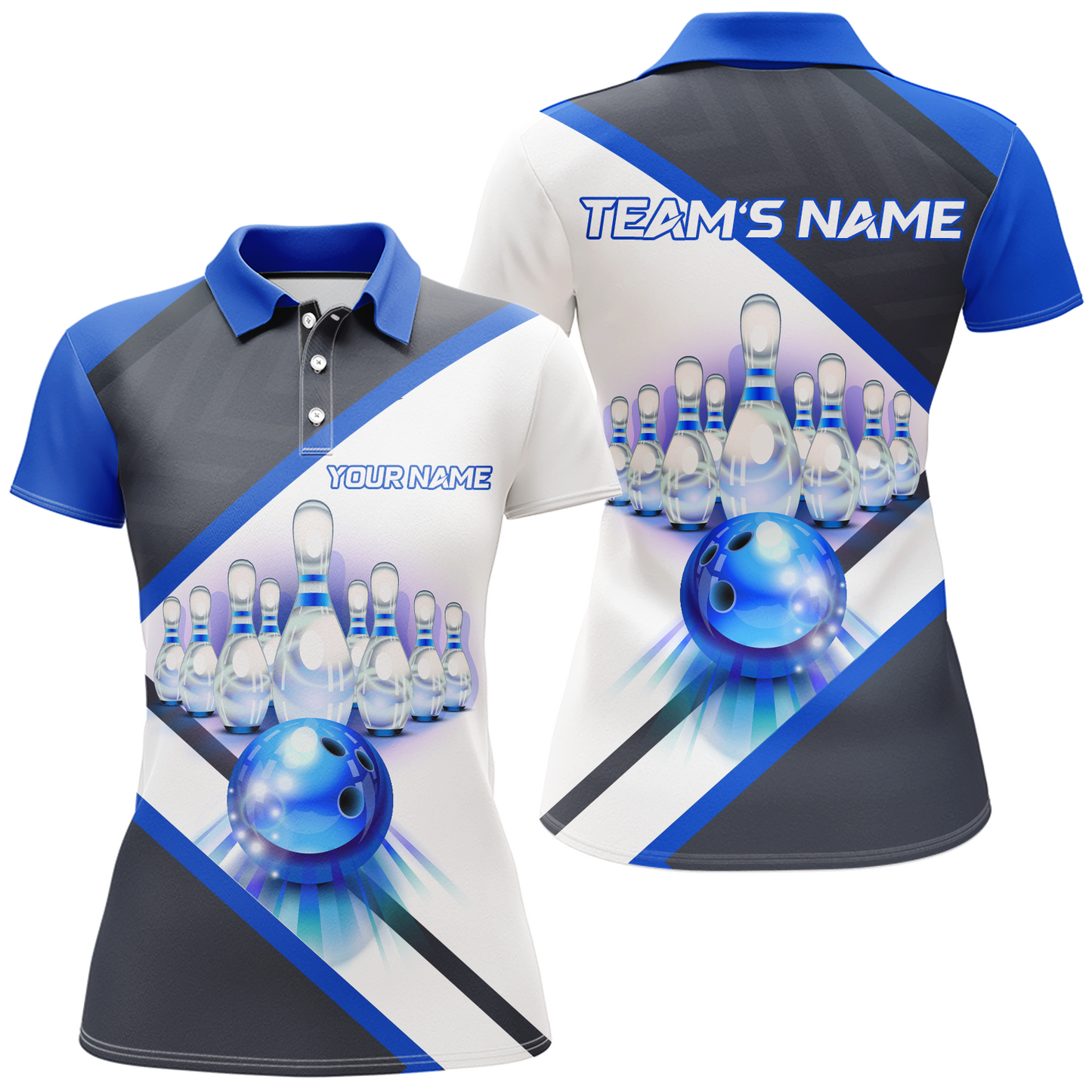 Custom Bowling Shirt for Women, Personalized Bowling Jersey , Women's Bowling Polo Shirt QZT41