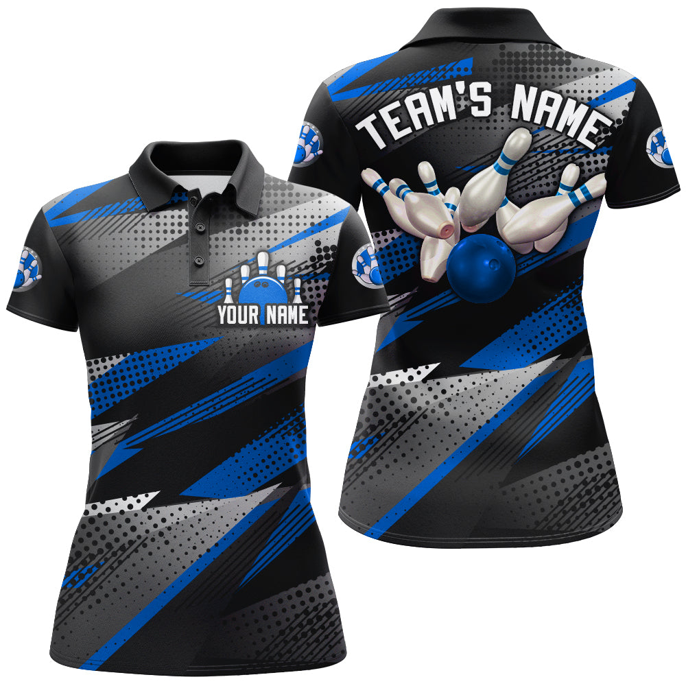 Bowling Polo Shirt For Women Bowling Team League Jersey Custom Bowling Shirt BDT268