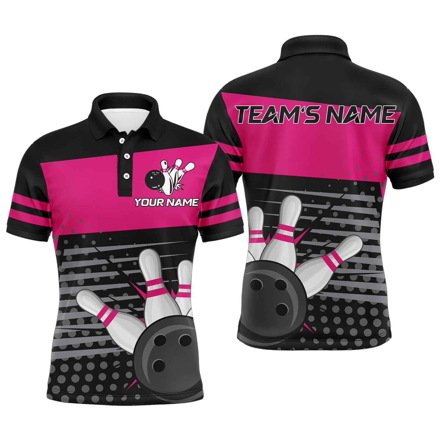 Bowling Polo Shirts For Men Bowling Team Jersey Custom Bowling Shirt BDT220