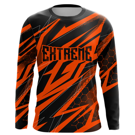 Motocross Jersey Kid Men Women Upf30+ Orange Racing Dirt Bike Shirt Off-Road Motorcycle XM286