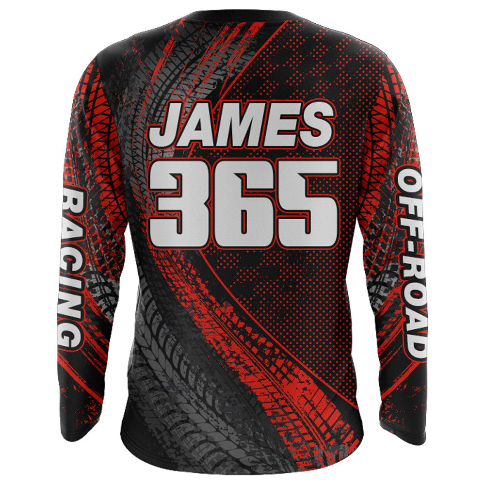 Dirt Bike Jersey Men Kid Women Upf30+ Red Motocross Shirt Racing Off-Road Shirt XM203