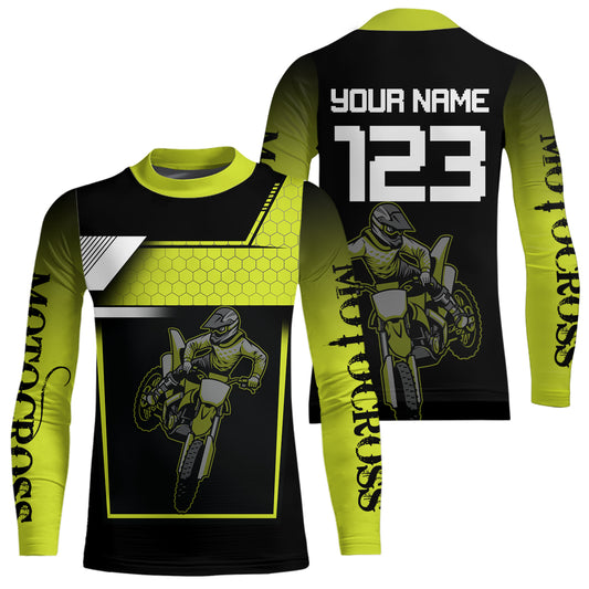 Lime Green Motocross Jersey Men Kid Women Custom Racing Dirt Bike Racing Shirt XM339