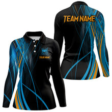 Load image into Gallery viewer, Custom Blue and Black Golf Polo Shirt for Men Women Golf Shirts Team Golf Apparel MMG24