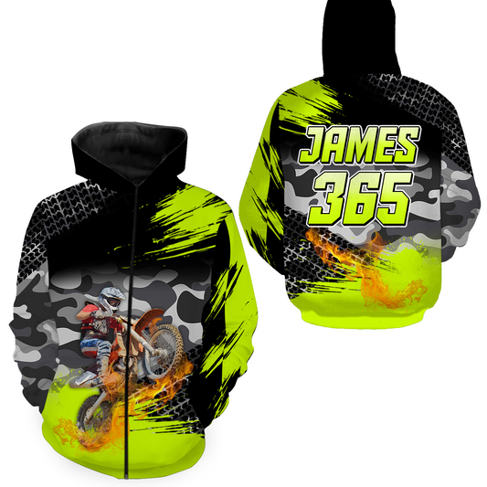 Motocross Racing Hoodie Jersey For Men Women Motorcycle Dirt Bike Hoodie Zip MH93