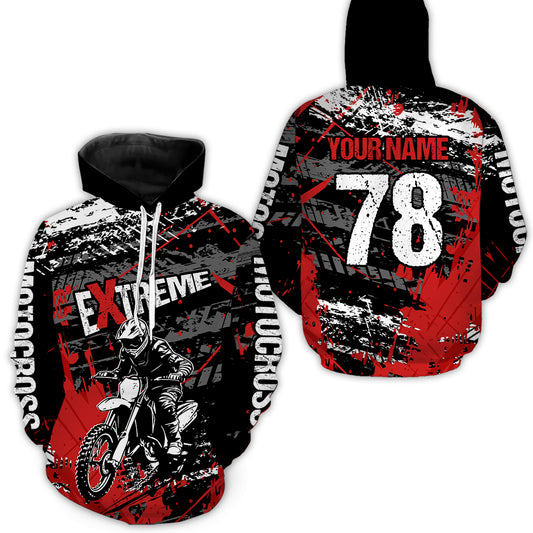Custom Motocross Hoodie Jersey Dirt Bike Motorcycle Hoodie Shirt for Kid Men Women HOT01