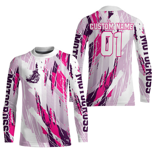 Adult&Kid Custom Motocross Jersey UPF30+ MX Racing Dirt Bike Racewear| CTP33
