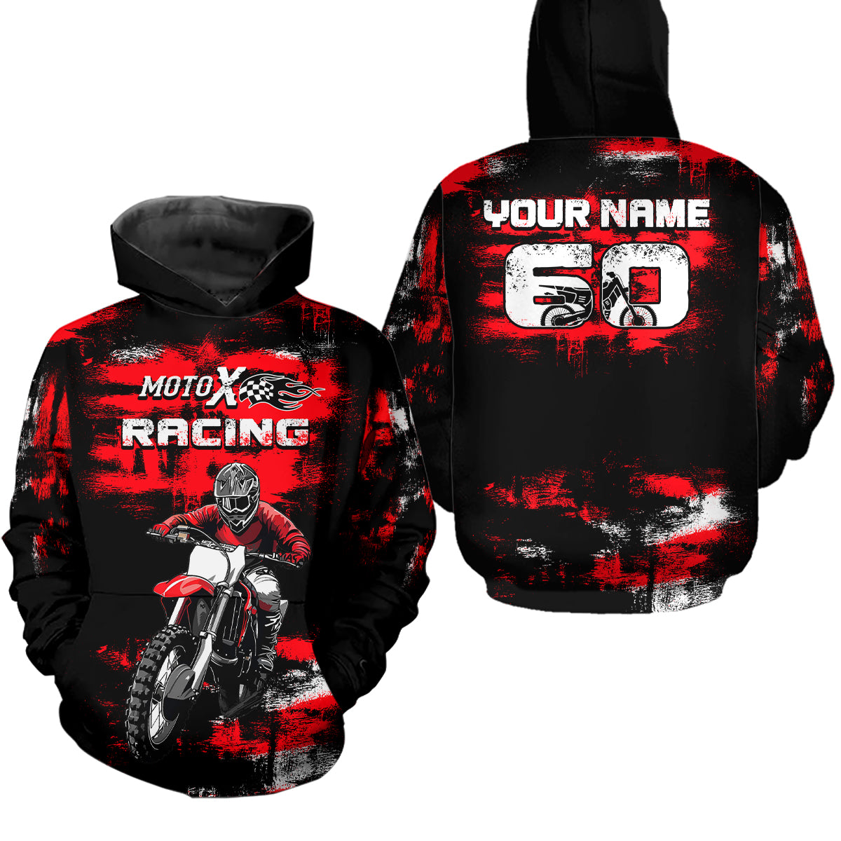 Adult&Kid Red Custom Dirt Bike Jersey Motocross Jersey Upf30+ Mens Women Motocross Shirt| CTP66