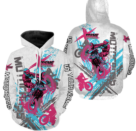 Extreme Motocross Racing Jersey, Hoodie, T-shirt, Custom Name Motorcycle Off-road Biker Shirt| NMS283