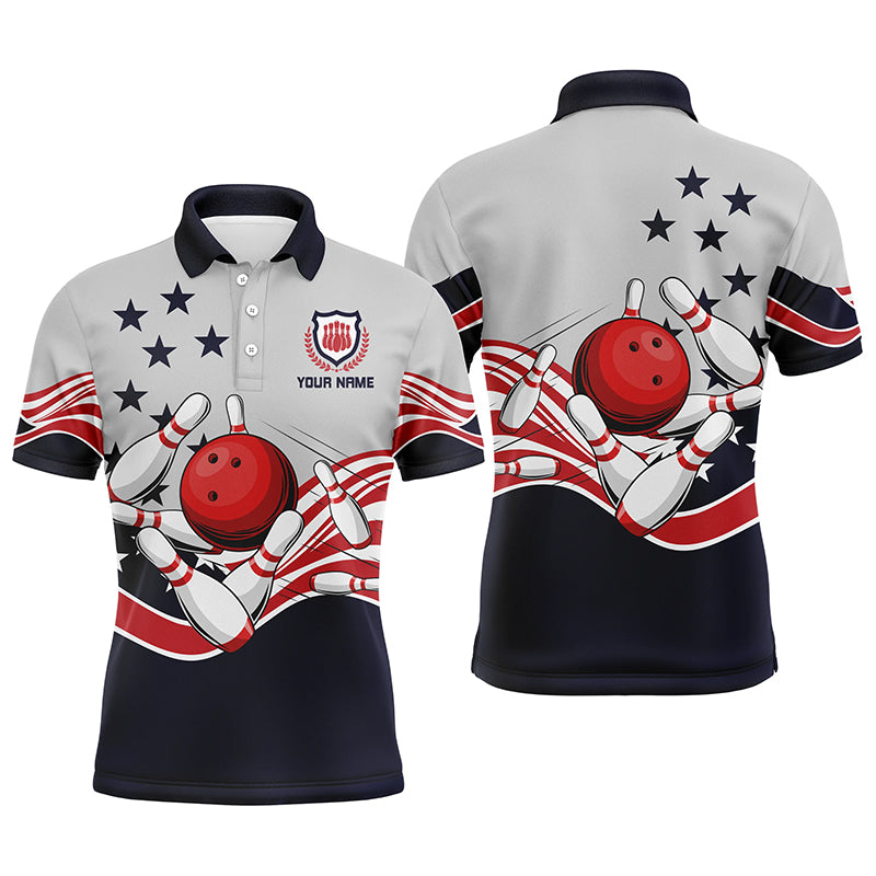 Custom bowling shirt for bowling – personalized team jersey front view