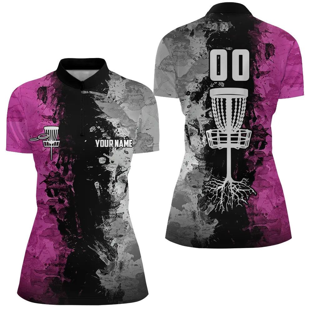 Custom bowling shirt for women – personalized team jersey front view