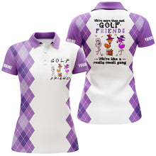 Load image into Gallery viewer, Halloween Flamingo golf shirt custom we're more than just golf friends we're like a really small gang NQS3840