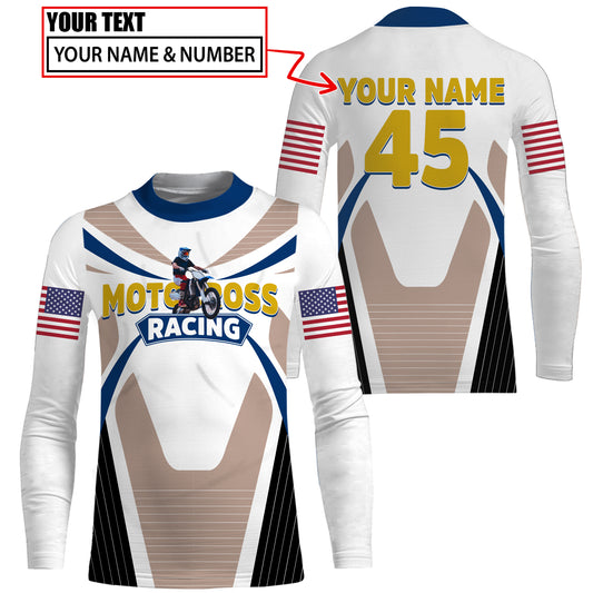 Custom Dirt Bike Jersey Men Women UPF30+ Motocross Shirt Boys Girls Kid MX Jersey Riding Motorcycle PDT542