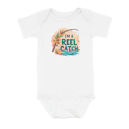 Cute Fall Fishing Infant Fishing Shirt For Newborn Baby, Autumn Baby Bodysuit Fishing Gifts IPHW7137