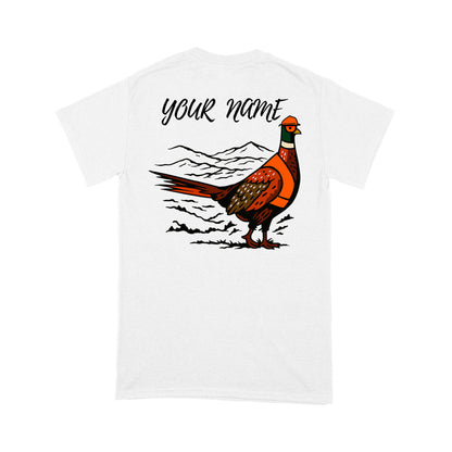 Funny Pheasant Hunting custom name T-shirt for Men FSD4702