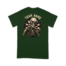 Load image into Gallery viewer, Funny Skeleton Darts Shirt, Multicolor Custom Darts League Team T-Shirt, Darts Player Gift TDM3909