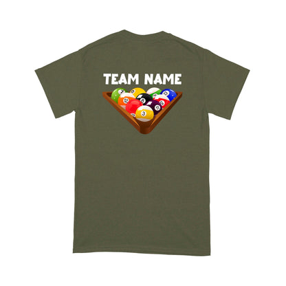 Custom Billiard T-Shirts For Pool Players | 8 Ball Shirt, Personalized Billiards Team Shirt TDM3887