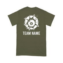 Load image into Gallery viewer, Funny 8 Ball Pool Billiard T-Shirt Custom Billiard Team Shirt, 8 Ball T Shirts For Pool Player TDM3895