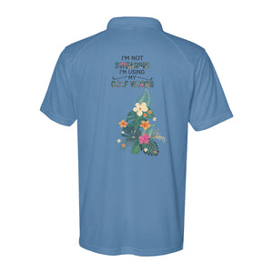 Funny Performance Polo Golf Shirts Custom Name I am not swearing I'm using my golf words D02 NQS9888