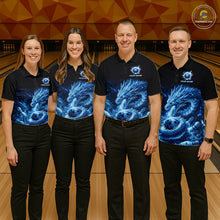 Load image into Gallery viewer, Ice Dragon Bowling Team Shirt Custom Bowling Jersey for Women Bowling Outfit QZT997