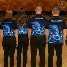 Load image into Gallery viewer, Ice Dragon Bowling Team Shirt Custom Bowling Jersey for Women Bowling Outfit QZT997